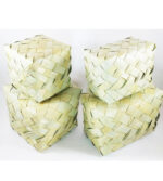 palm leaf box, mittai petti, palm leaf storage box
