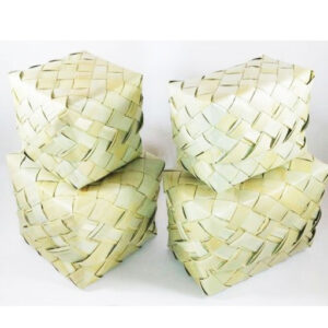 palm leaf box, mittai petti, palm leaf storage box