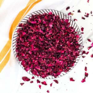 dried rose petals